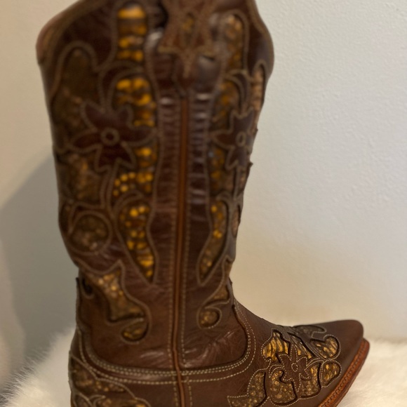 Twisted X “Steppin’ Out” leather upper Western Boot Brown size 9.5 - Picture 10 of 17